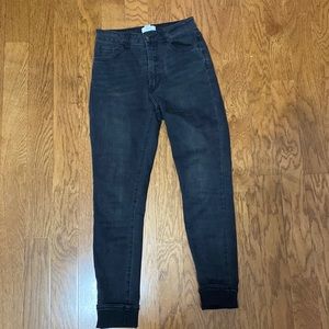 Forever 21 Jeans, US size 26, Faded Black color, Used, and Great condition.